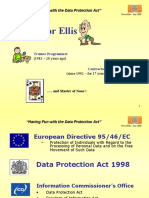 Trevor Ellis: "Having Fun With The Data Protection Act"