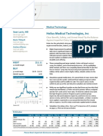 Helius Medical (HSDT) Report by Sellside Analyst Sean Lavin From BTIG