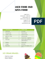 Processed Food and Frozen Food