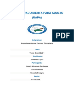 Tarea 1 de Administracion de Centro Educativo