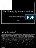 The Library at Stevens Institute: Website Redesign Project