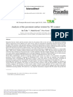 Analysis of The Pavement Surface Texture by 2016 Transportation Research Paper