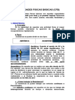 Las Capacidades Fisicas Básicas. Apuntes 3 º Eso