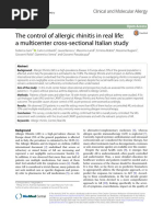 The Control of Allergic Rhinitis in Real Life: A Multicenter Cross-Sectional Italian Study