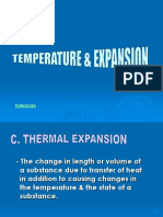 Temperature and Expansion
