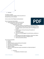 Modes of Acquiring Citizenship