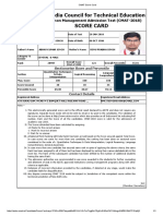 CMAT Score Card