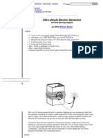 Ultra-Simple Electric Generator: William Beaty