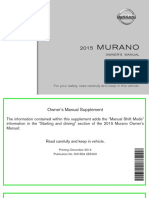 Manual Nissan Murano 2015