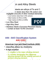 Carbon and Alloy Steels: - All of These Steels Are Alloys of Fe and C