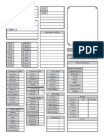 Witcher Character Sheet Printer Friendly PDF