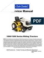 Service Manual: 1000/1500 Series Riding Tractors