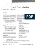 Contamination Recovery Rate