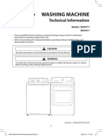 Samsung T-L Washer WA5471AB - WA5451AN-Technical Manual PDF