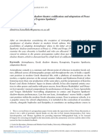 Aristophanes in Greek Shadow Theatre Codification and Adaptation of Peace and Frogs Performed by Evgenios Spatharis PDF