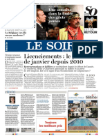 Journal LE SOIR Du 26 Janvier