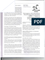 Convergence With International Financial Reporting Standards ('IFRS') - Impact On Fundamental Accounting Practices and Regulatory Framework in India