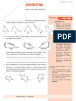 Geometria - SD11 - Trigonometria No Triângulo Retângulo PROFESSOR