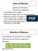 Adverbs of Manner