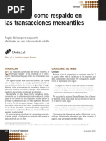 El Pagare Como Respaldo en La Transacciones Mercantiles