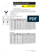 Forged Machinery Eye Bolts: See Application and Warning Information