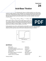 Acid-Base Titration by Dan Holmquist