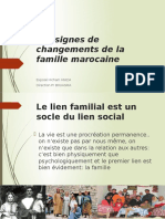 Les Signes de Changements de La Famille Marocaine