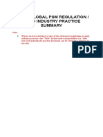 Web 6: Global PSM Regulation / Good Industry Practice