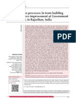 A Case Study On Processes in Team Building and Performance Improvement at Government Health Centers in Rajasthan, India