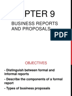 CHAPTER 9 Business Reports and Proposals