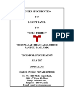 142 Ele S 004 A4 Technical Specification For Lascpt Panel