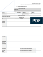 Formato de Planeacion Didactica. para Academia Estatal Coahuila