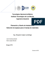 Selección de Equipos para El Manejo de Materiales