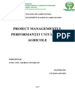 Managementul Performantei Unitatii Agricole