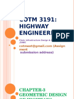 Ch-3 Geometric Design of Highway