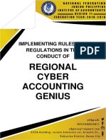 Regional Cyber Accounting Genius: Implementing Rules and Regulations in The Conduct of