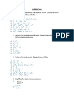 45 y Combinados de Casos de Factoreo