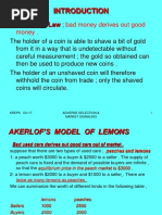 Bad Money Derives Out Good Money .: Greshman 'S Law