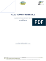 HAZID Term of Reference