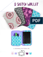 Sketch Wallet Sewing Pattern PDF