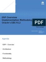 ERP Overview Implementation Methodology Oracle's EBS R12: - Sarvesh Srivastava TCS Limited