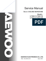 Service Manual: Xga Color Monitor Model: L700C/L700CM L701C/L701CM L700CAV