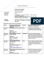 Curriculum Vitae (CV)