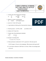 Worksheet - Decimals