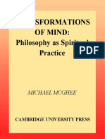 Michael McGhee - Transformations of Mind - Philosophy As Spiritual Practice (2000, Cambridge University Press) PDF