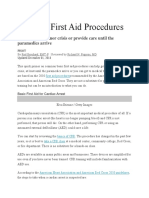 FIRST AID Basic Procedures