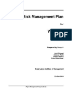 Group14 RiskManagementPlan