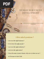 Human Resources Development: A Methodology For Organisational Climate Estimation