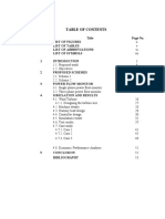 Format For Table of Content