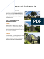 10 Ruinas Mayas Más Fascinantes de Guatemala